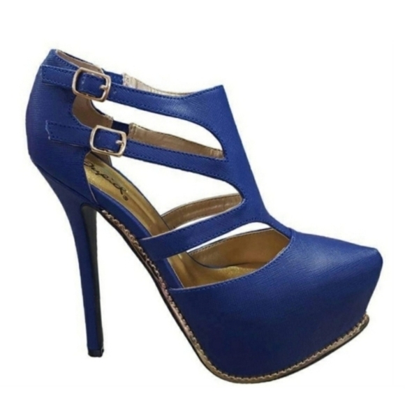 Cobalt Blue Heels - Picture 1 of 2